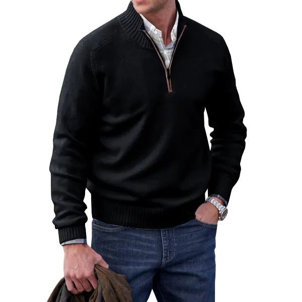Men’s Half-Zip Knit Jumper | Soft Feel and Modern Everyday Style