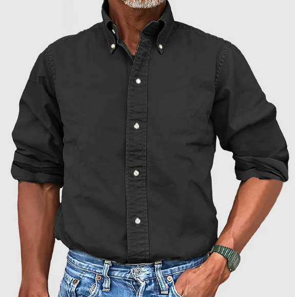 Men’s Long Sleeve Shirt | Smart Casual Button-Up with Clean, Modern Style