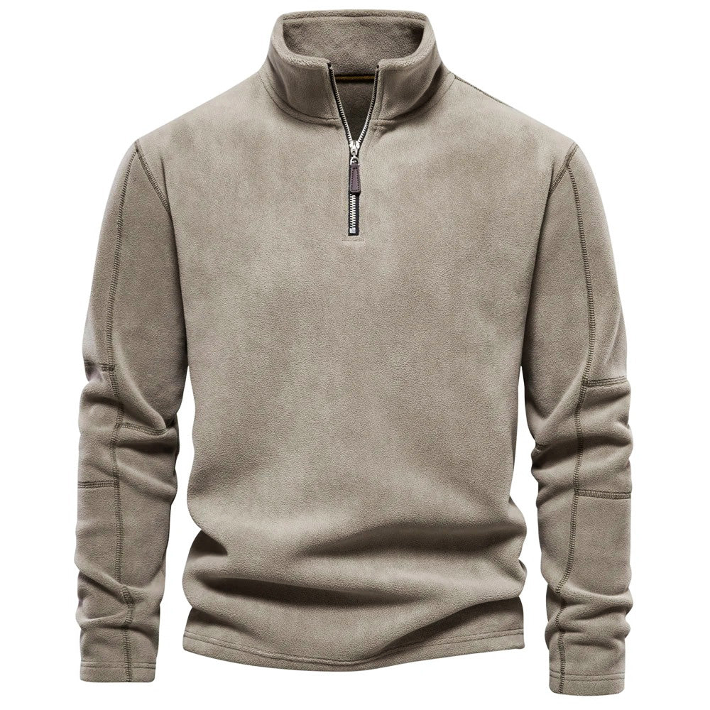 Men’s Stand Collar Fleece Jumper | Warm, Comfortable and Modern Design